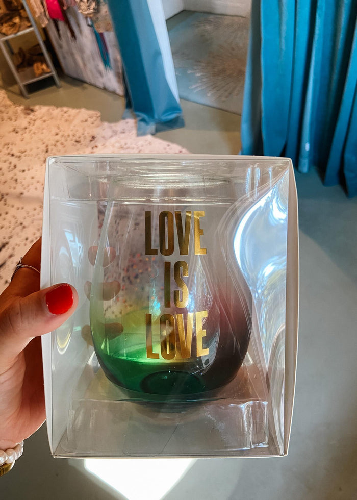 Love is Love Jumbo Wine Glass