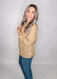 Gold Lurex Scoop Back Top