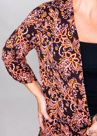 Wine Liz Cardigan