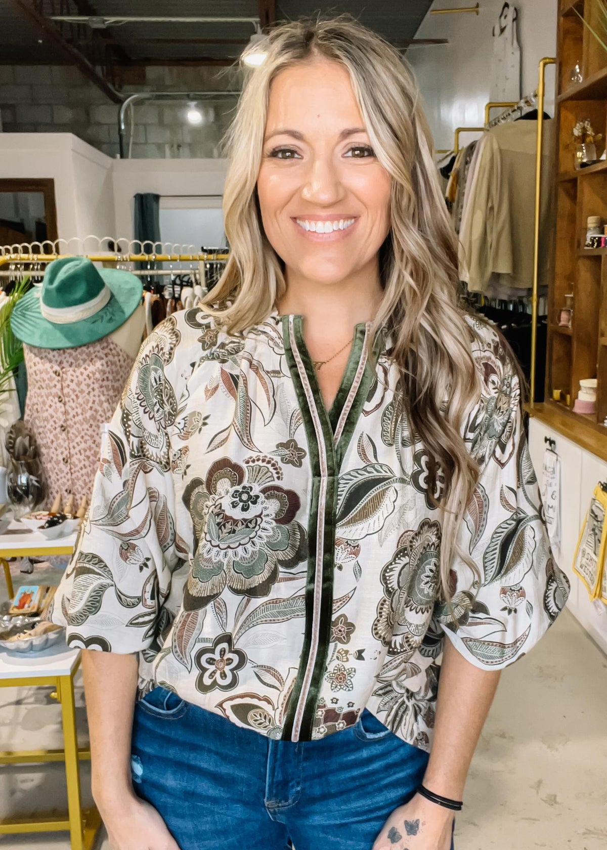 Floral Long Sleeve Blouse