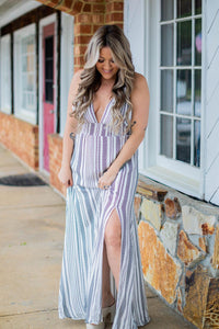 Vacay Maxi Striped Sundress