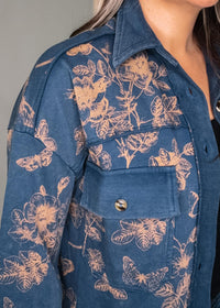 BLACK FRIDAY- Blue Floral Button Down