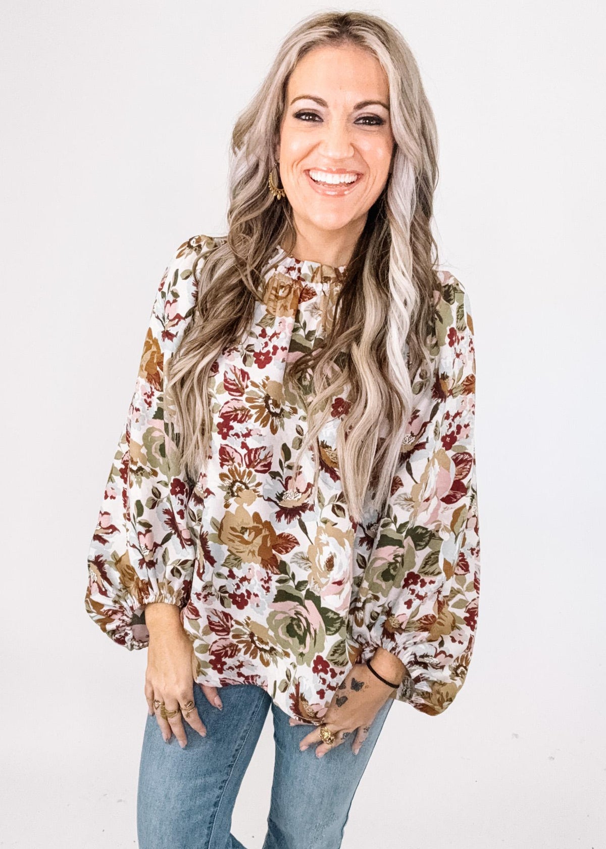 Floral Voluminous Top