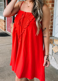 Pin Tuck and Baby Frill Dress