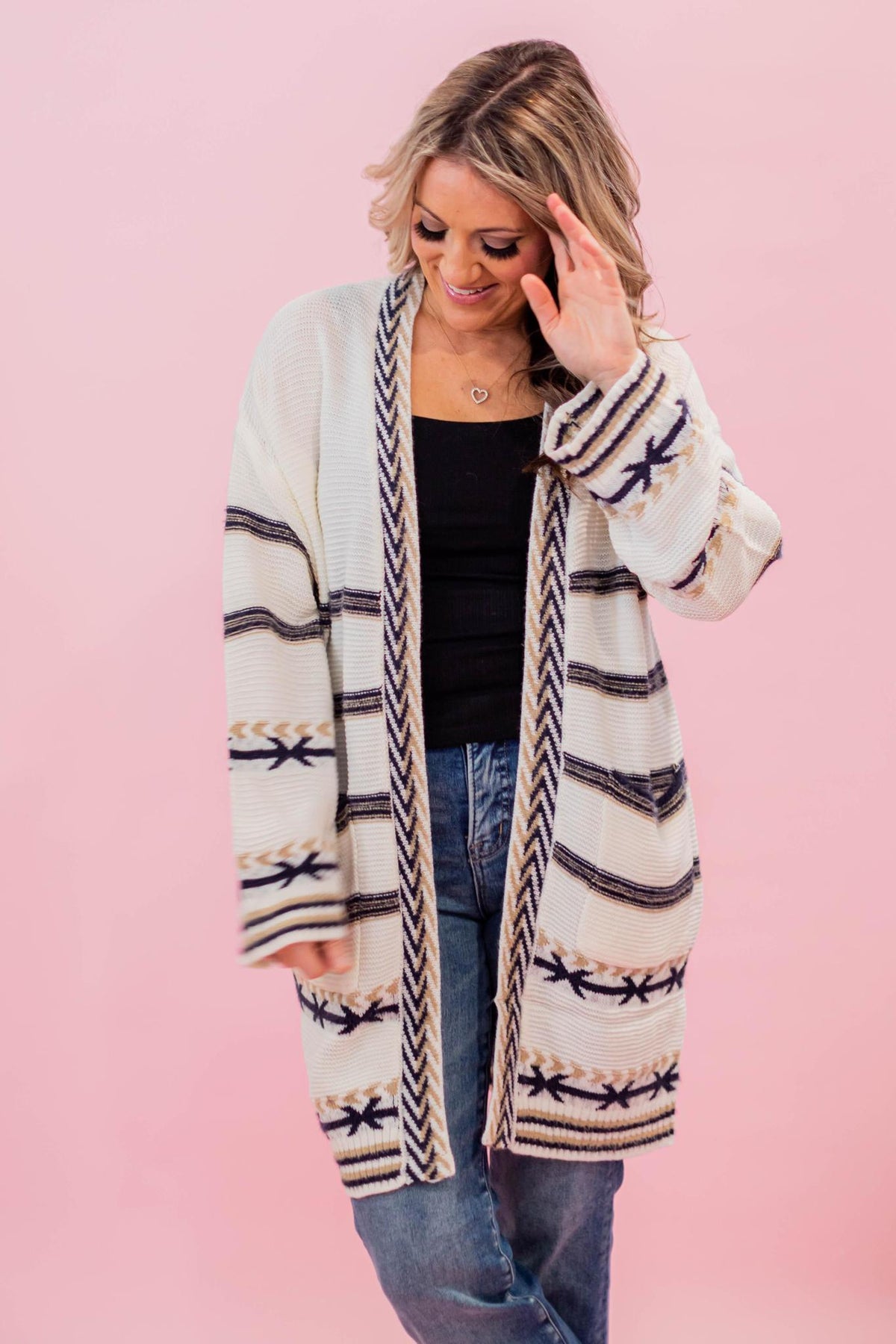 Kitten Ivory Stripe Cardigan