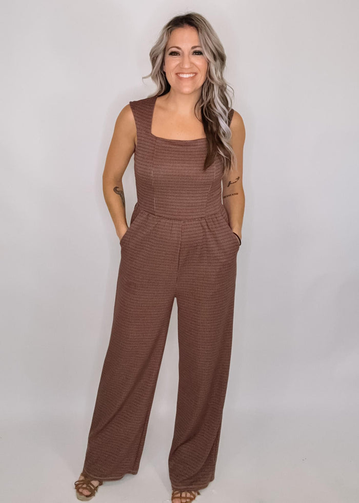 Holiday Houndstooth Jumpsuit
