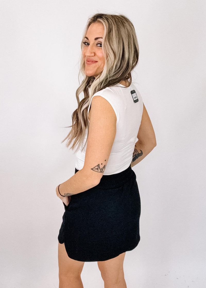 High Waist Casual Skort