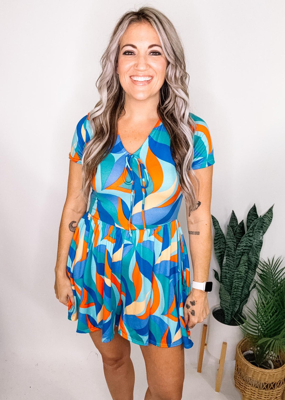 Super Soft Fit and Flare Romper