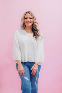 Classic Ribbed Poncho Top
