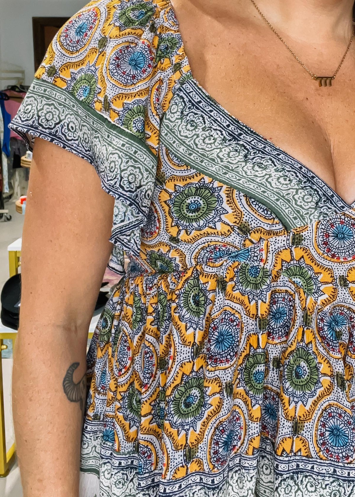 Clementine SS Sweetheart Neck Top