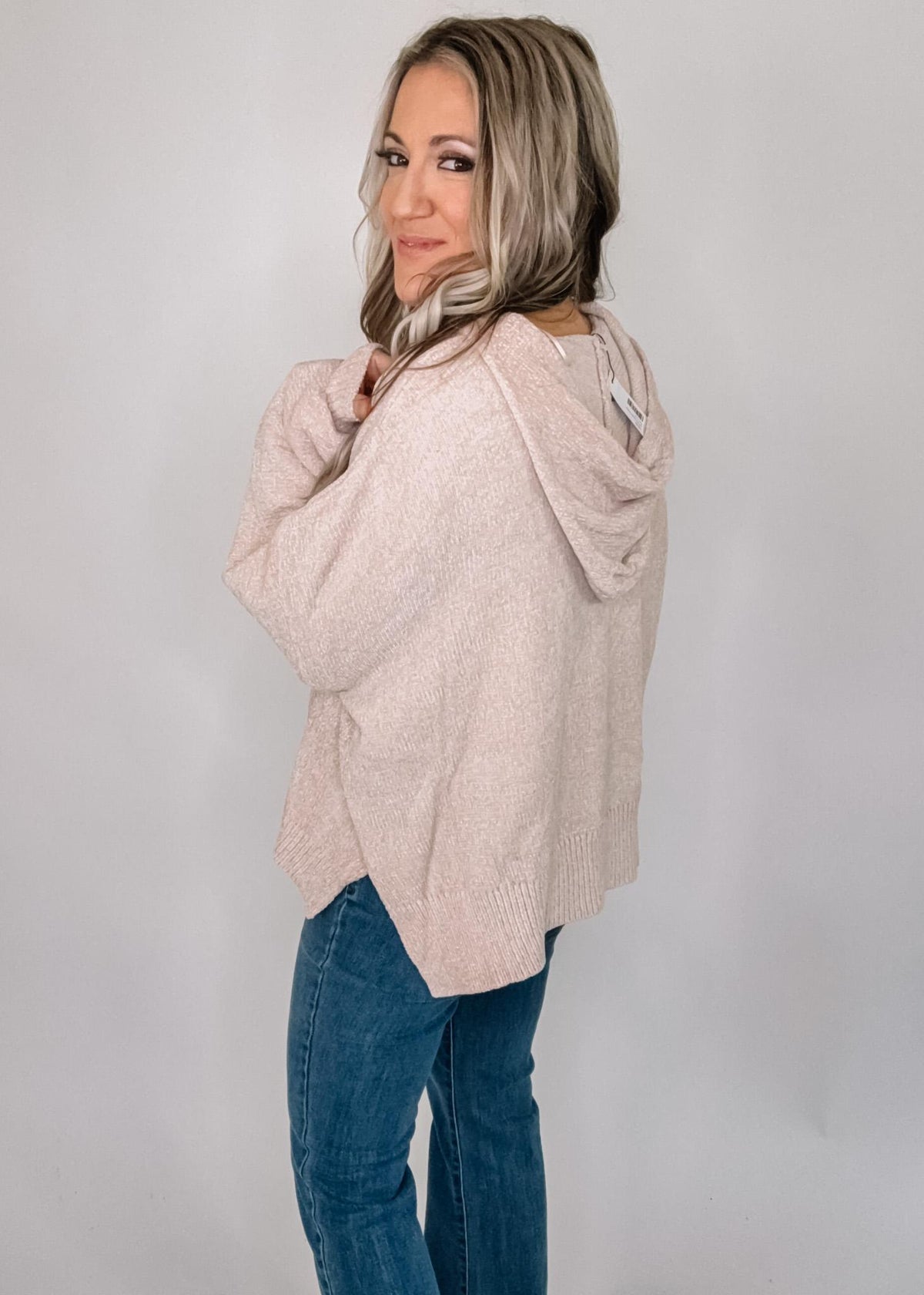 Soft Knit Henley Hoodie