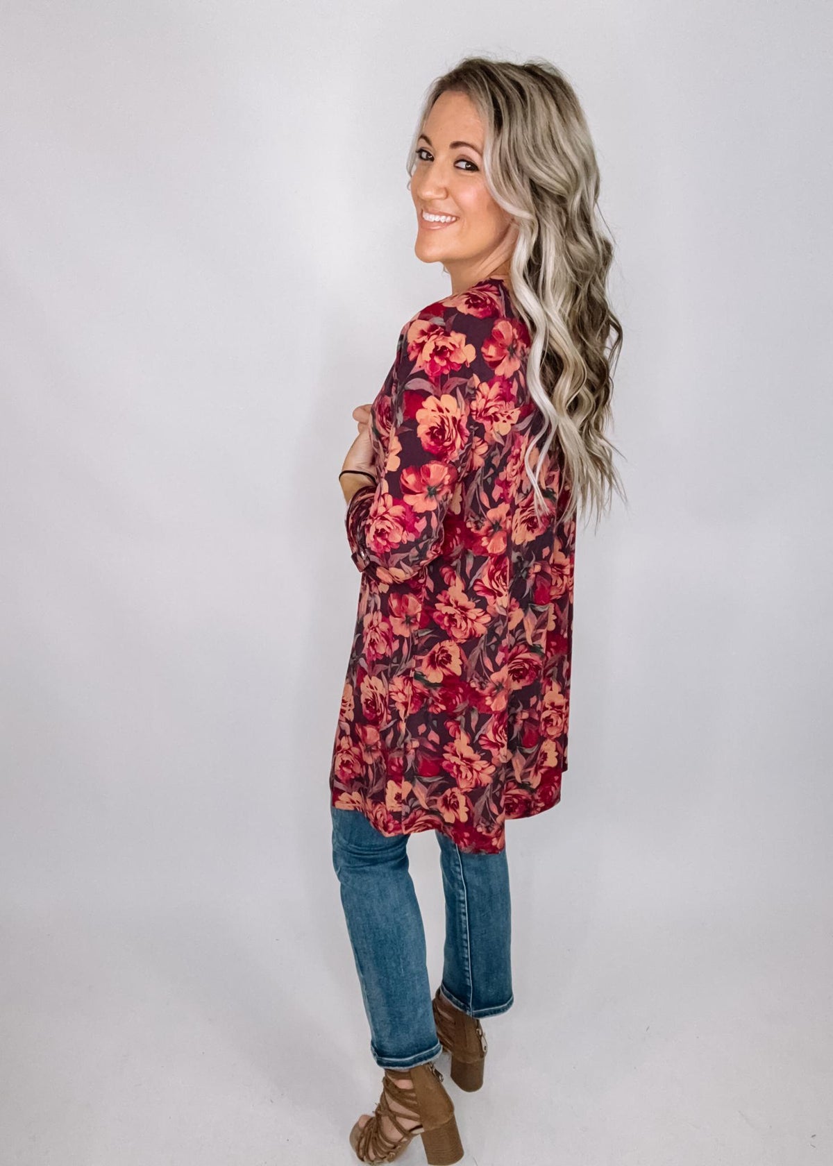 Liz Cardigan Eggplant