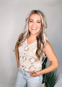 Natural Crochet Vest