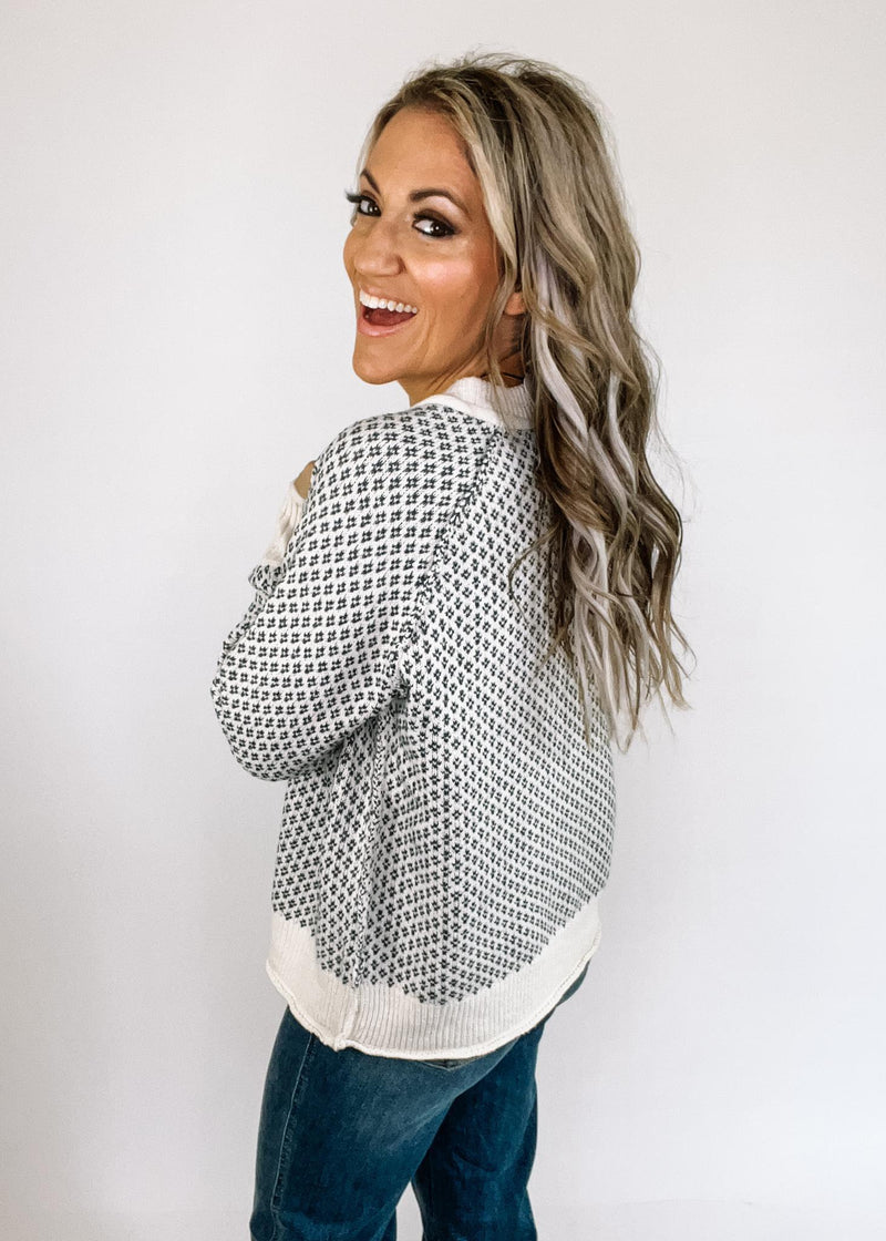 Charcoal Patterned Classic Crew