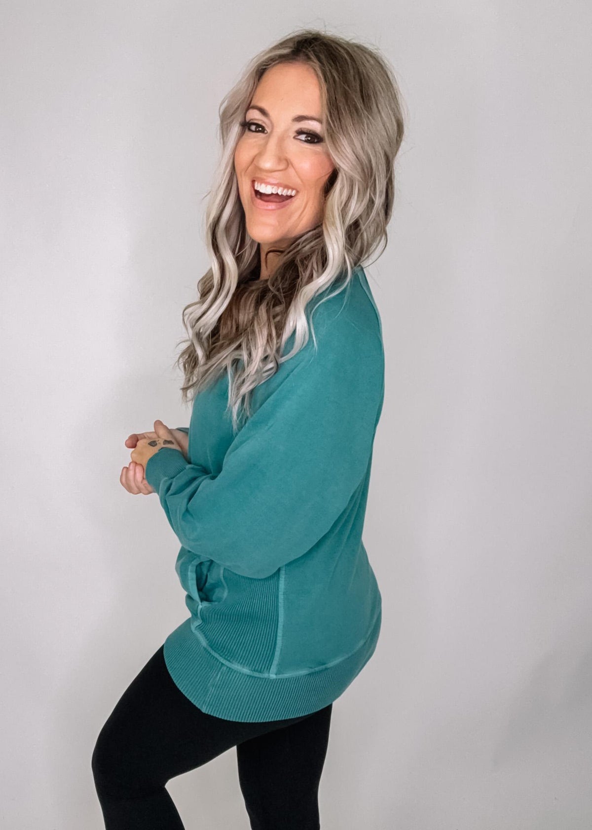 French Terry Pullover with Pockets