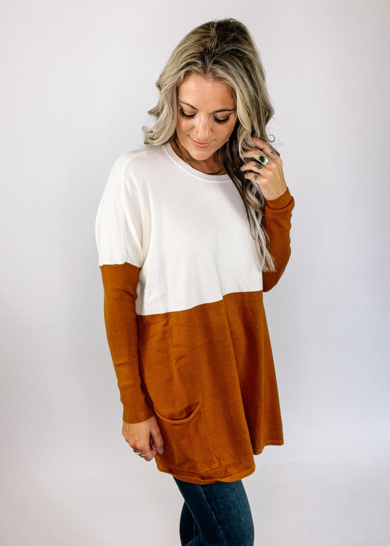 Ivory and Caramel Dolman Poncho