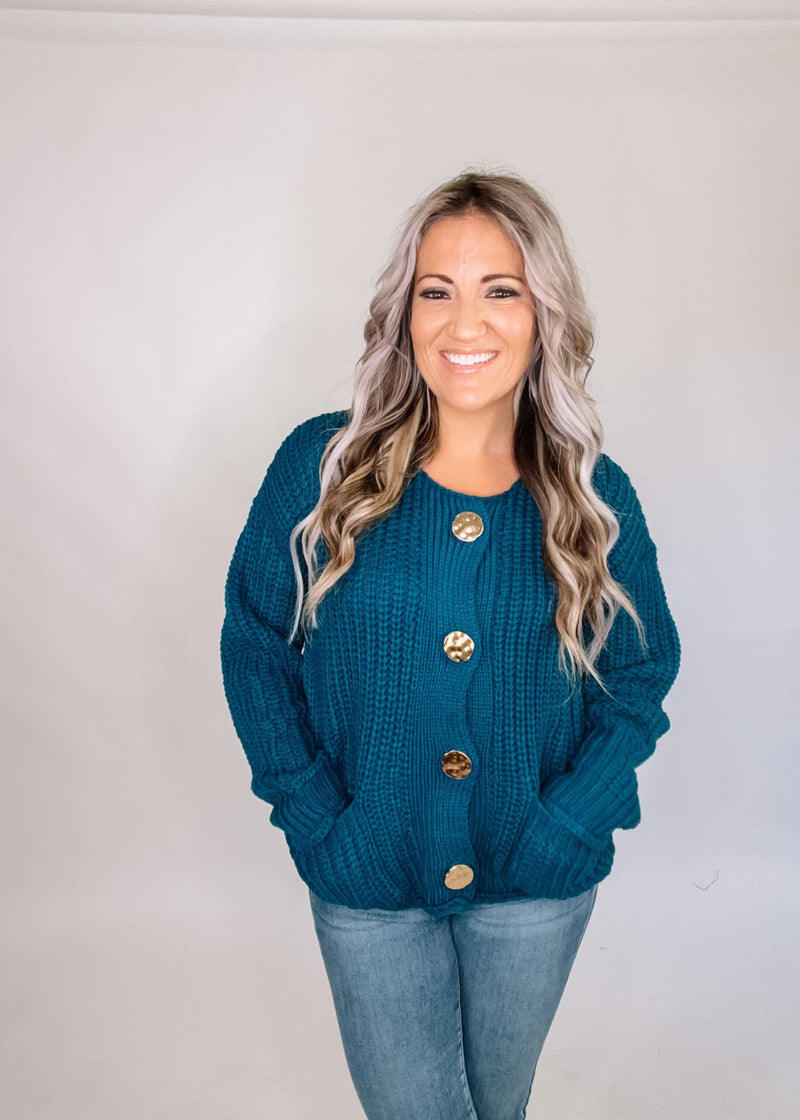 Chunky Button Knit Top