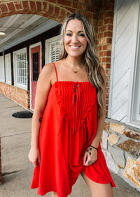 Pin Tuck and Baby Frill Dress