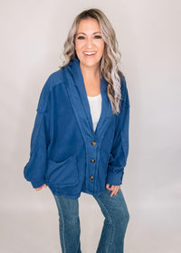 2025 Anniversary Oversized Button Cardigan