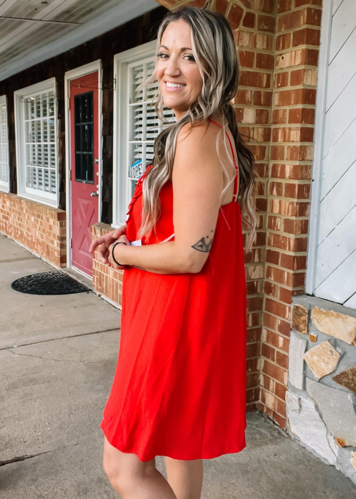 Pin Tuck and Baby Frill Dress