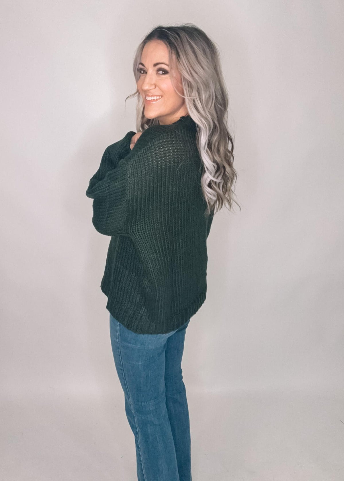 Festive Cowgirl Boot Knit Sweater