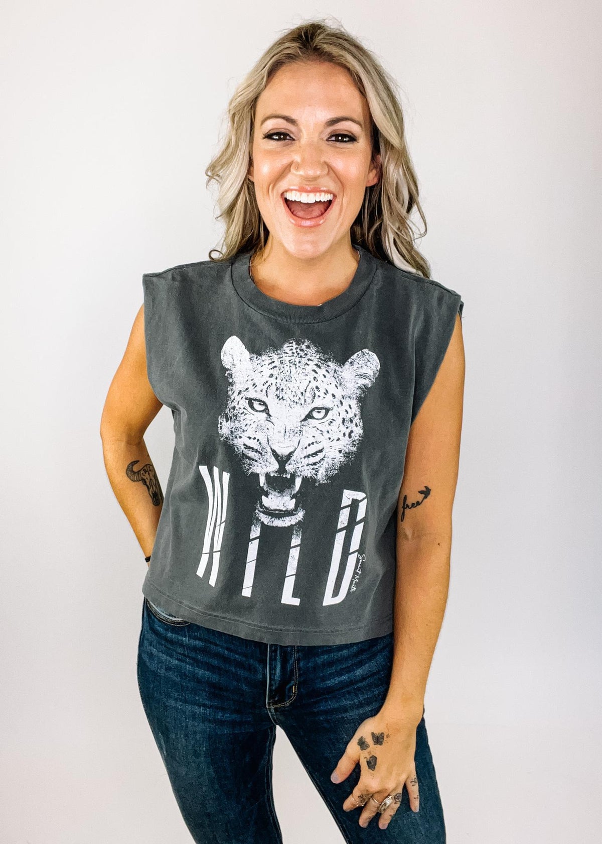 Wild Leopard Graphic Tank