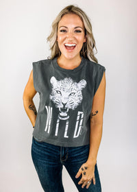 Wild Leopard Graphic Tank