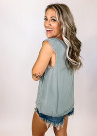 Sage Textured Top