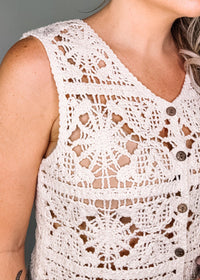 Natural Crochet Vest
