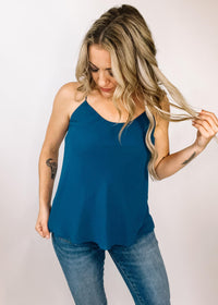 Double Layer Scoop Neck Camisole