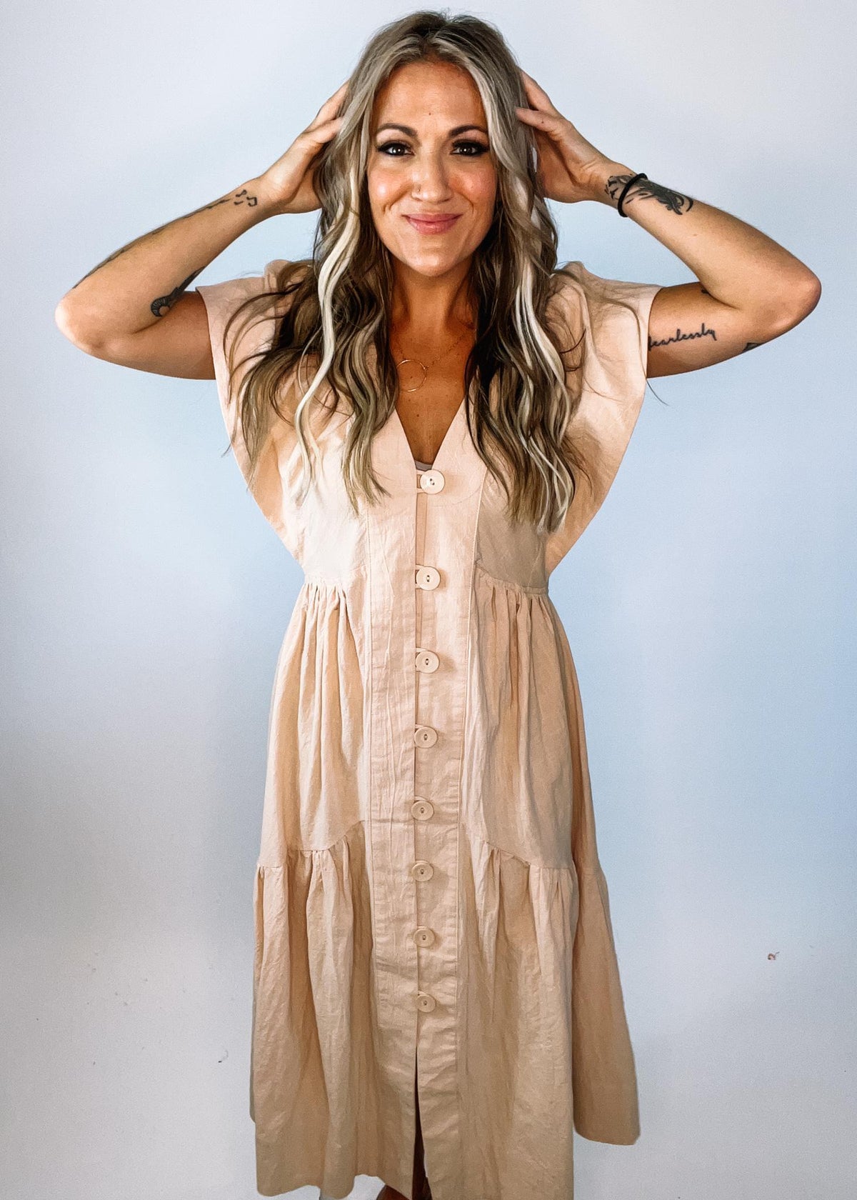 button down flare dress Purple Cotton Poplin Fit and Flare Short Button-Down Shirt Dress 58" / Petite (5'1" and below)