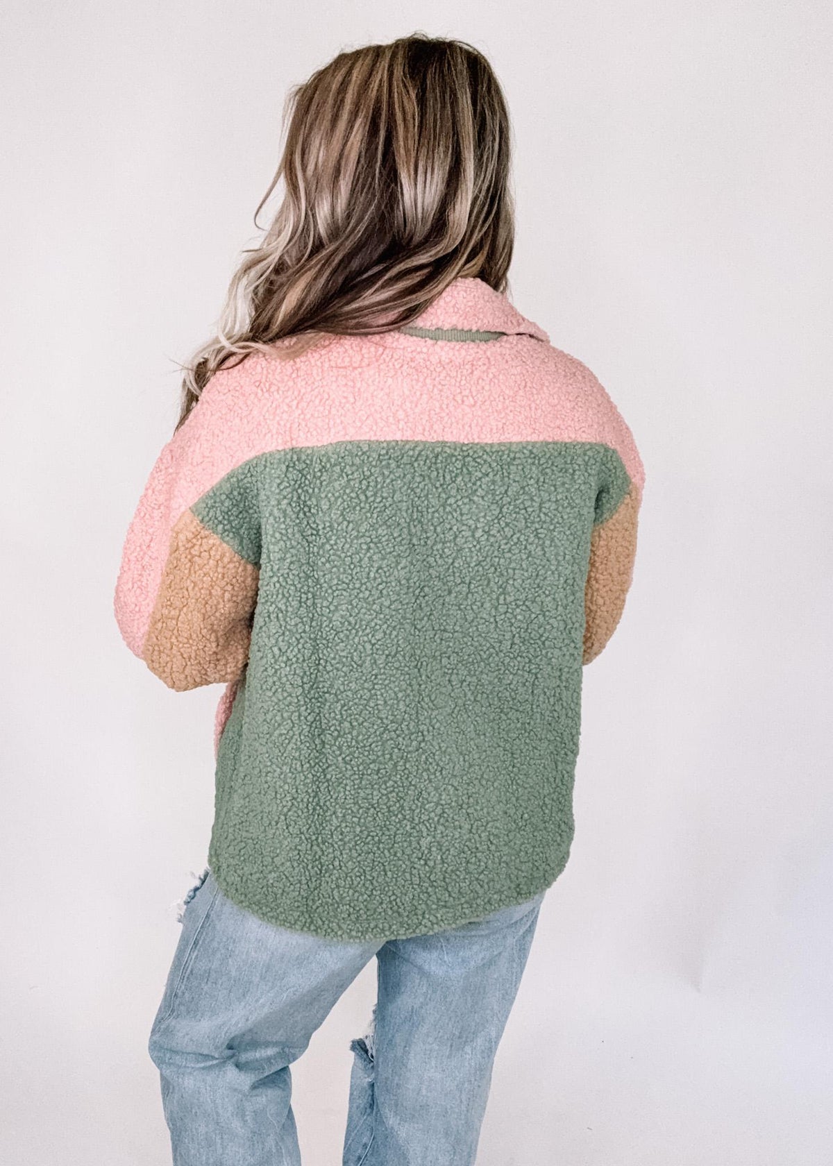 Rose and Sage Sherpa Jacket