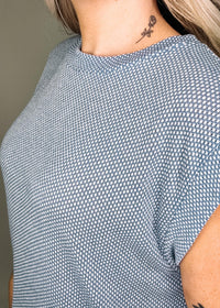 Two Tone Round Neck Dolman