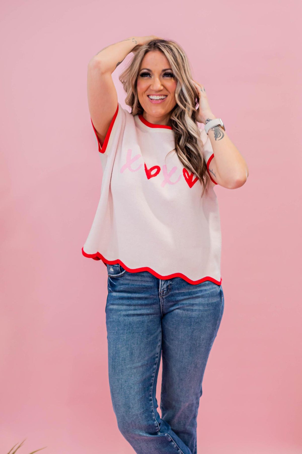 XoXo Scallop Hem Cutie Top