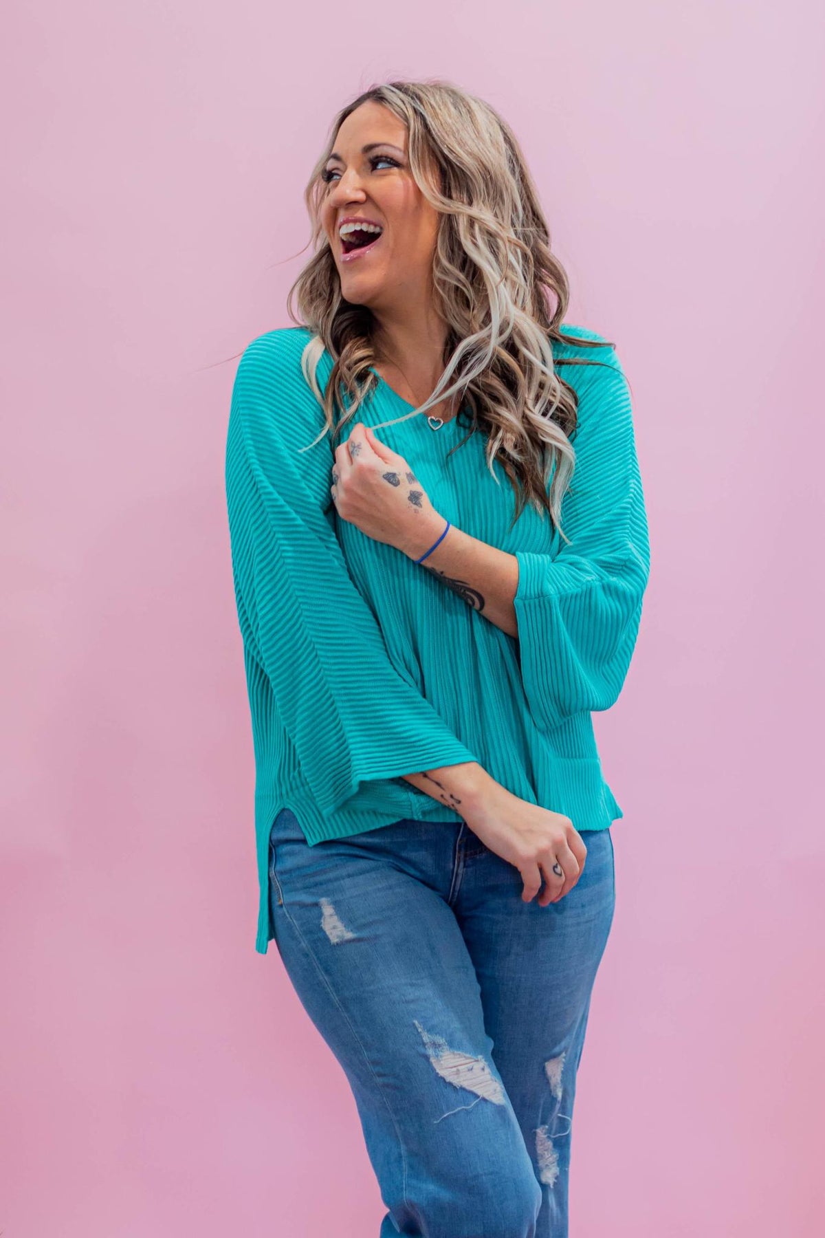 Classic Ribbed Poncho Top