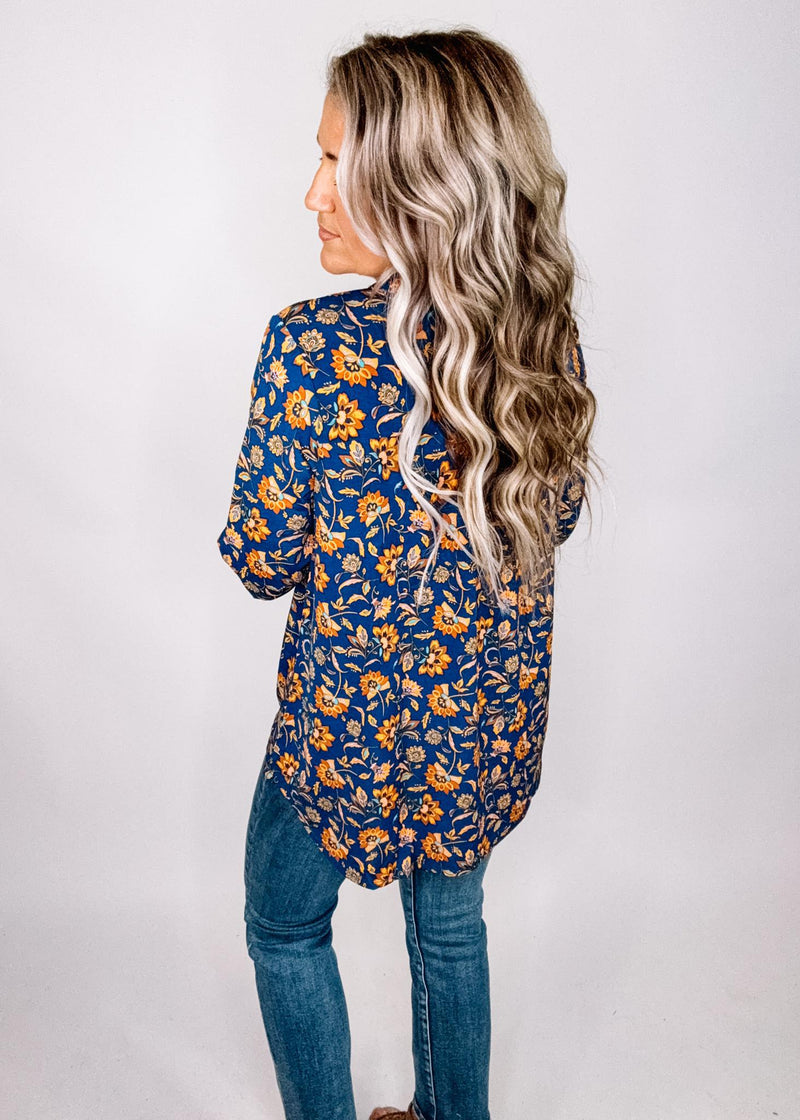 Navy Lizzy Top