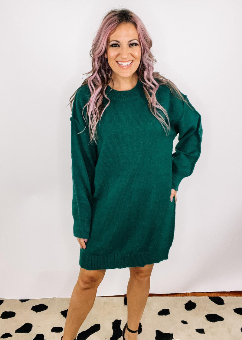 Oversized Tunic Sweater Dress