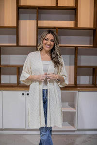 Cream Lace Kimono