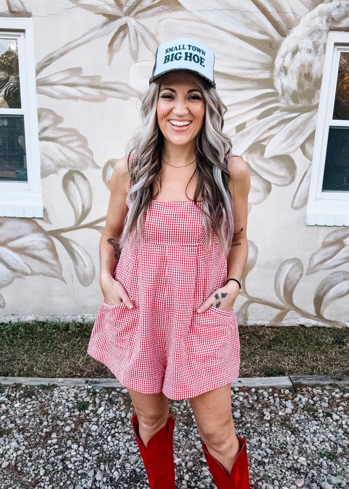 Red Gingham Jumper