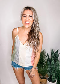 Color Block Knit Camisole