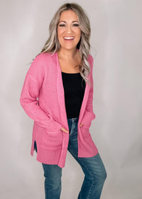 Waffle Knit Cardigan