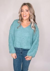 BLACK FRIDAY Mint Knit Sweater