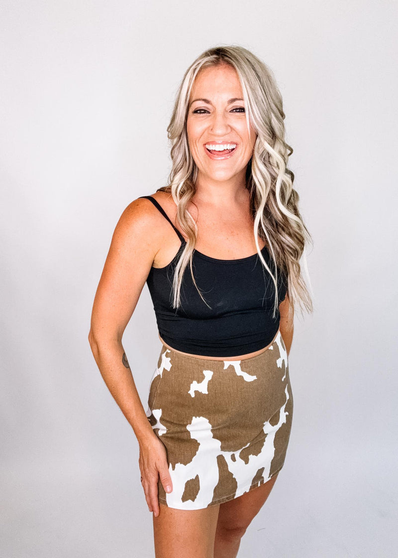 Animal Print Skort