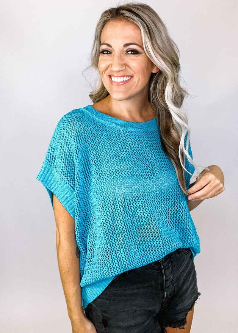 Marine Knit Top