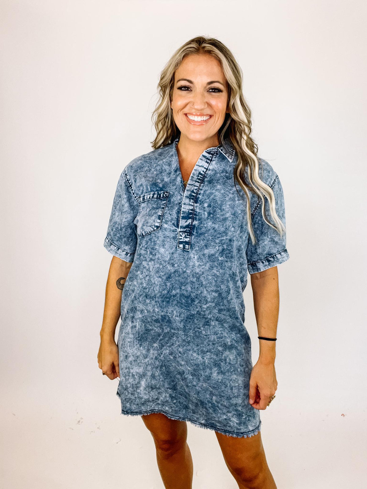 Acid Wash Denim Shirt Dress The Teal Eagle Boutique Acid Wash Denim Shirt Dress The Teal Eagle Boutique