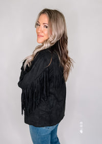 Black Fringe Jacket