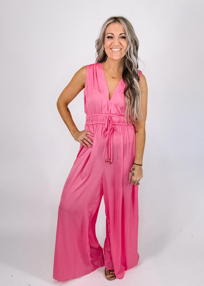 Kelsey  Satin Jumpsuit