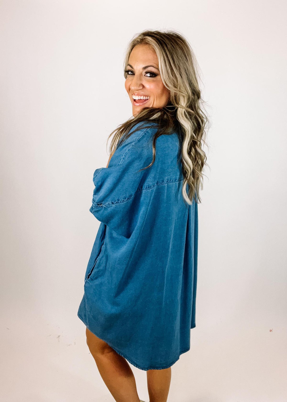 Jordan Oversized Denim Poncho Dress The Teal Eagle Boutique Jordan Oversized Denim Poncho Dress The Teal Eagle Boutique