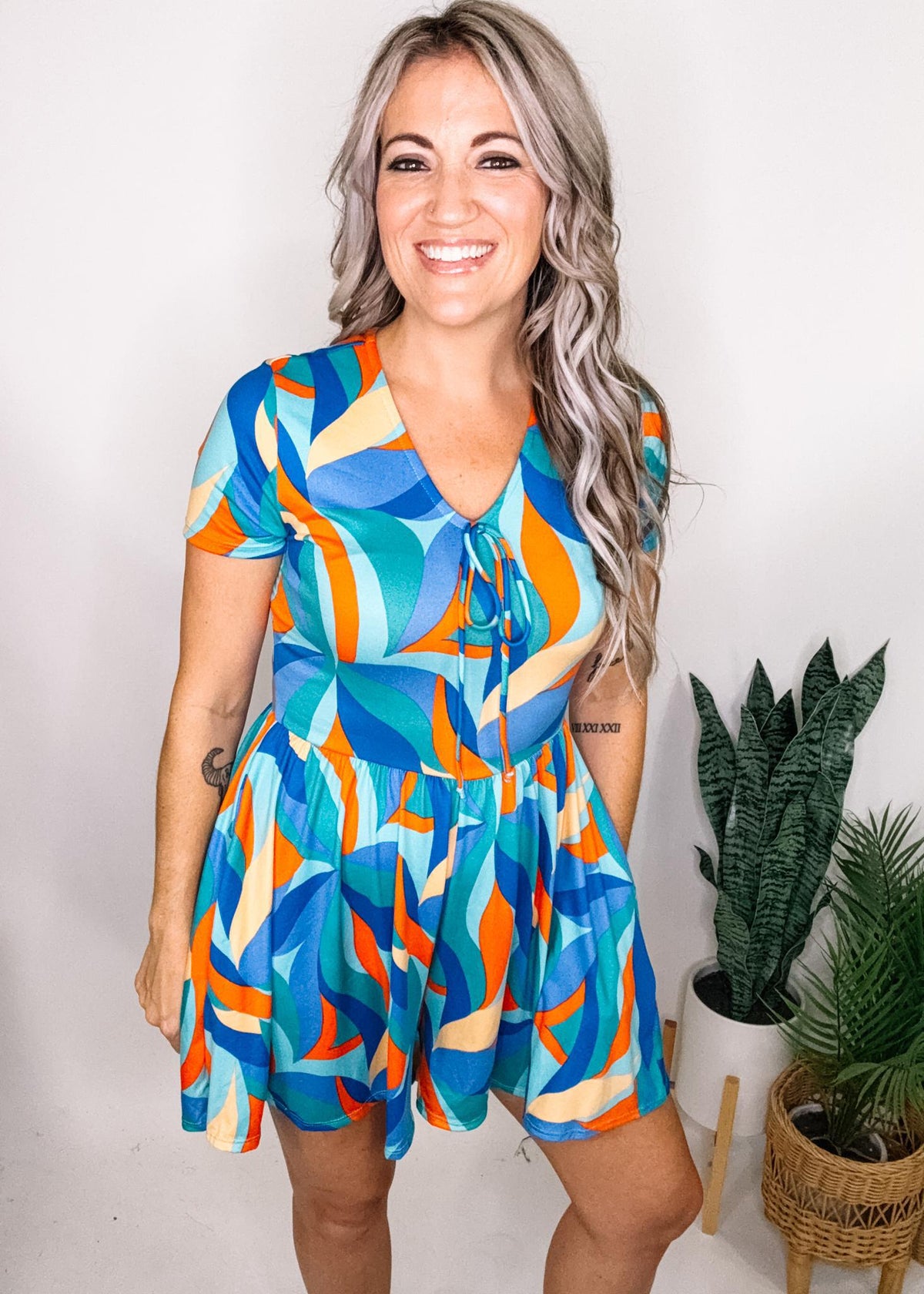 Super Soft Fit and Flare Romper