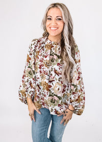 Floral Voluminous Top